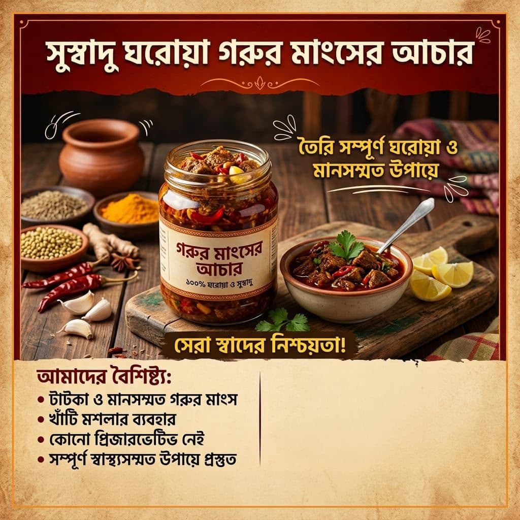 গরুর মাংসের আচার (২৫০ গ্রাম)